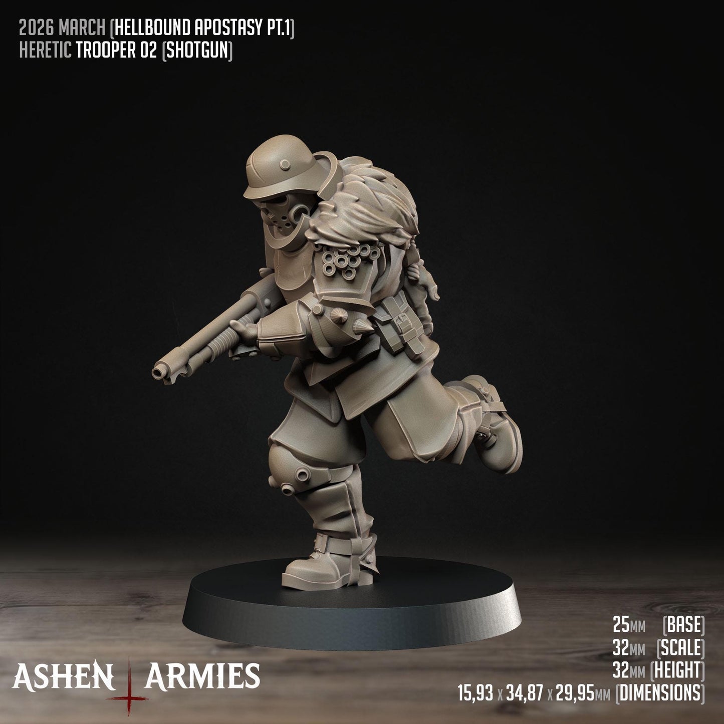 Hellbound Apostasy Troopers Miniatures - Ashen Armies by Bite the Bullet