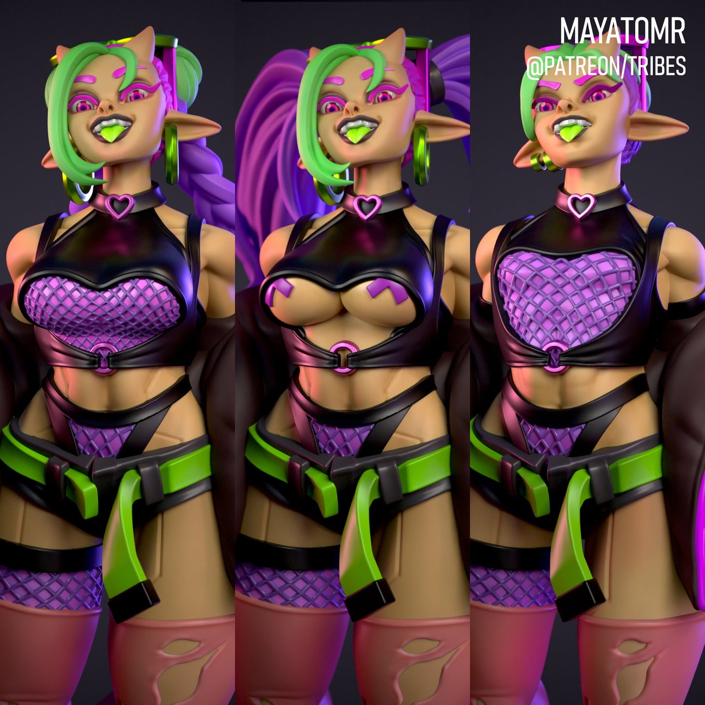 Razzle and Dazzle Succubus Raver Twin Miniatures - by Mayatomr