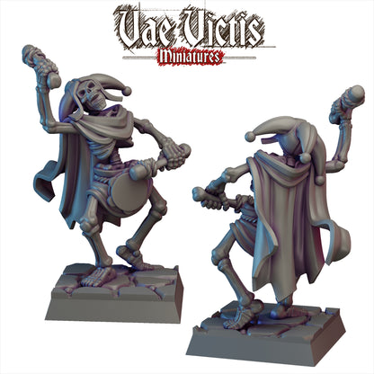 Skeleton Drummer Musician - by Vae Victis Miniatures