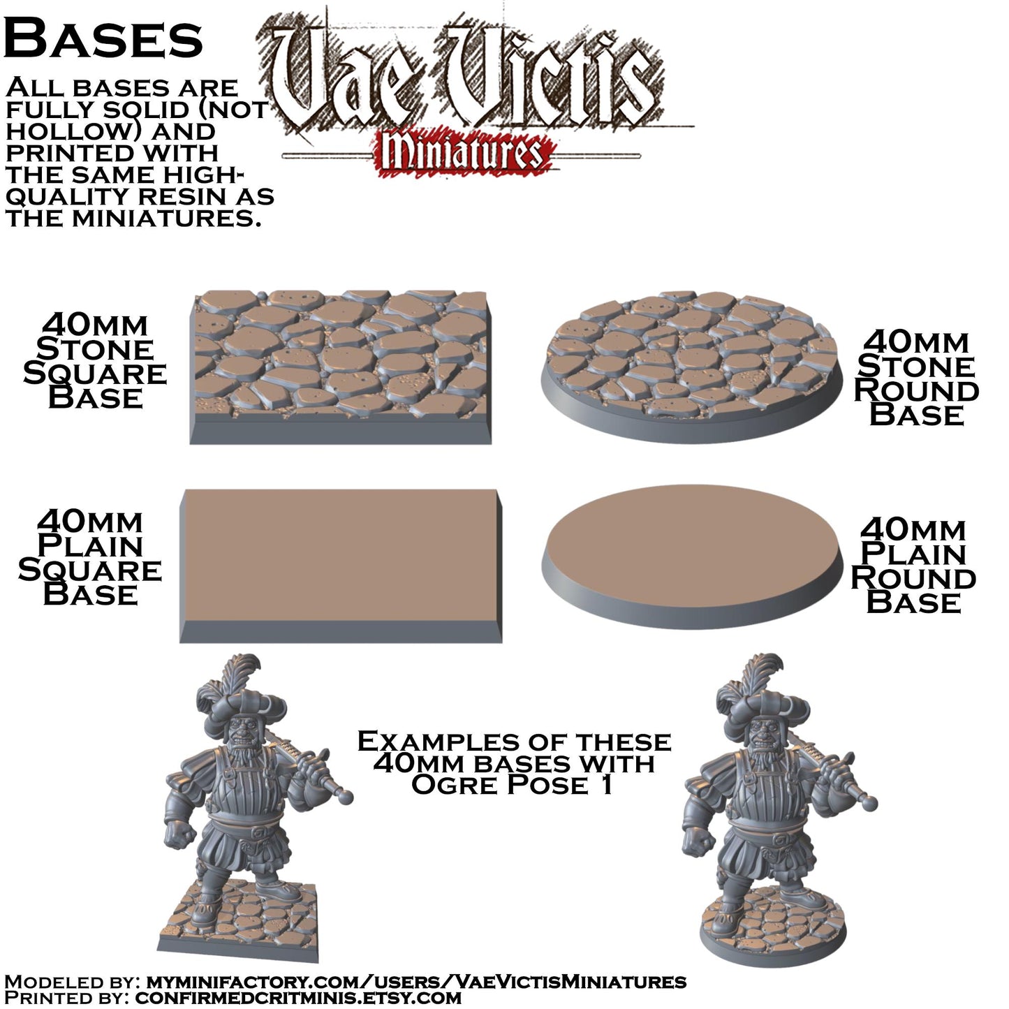 Modular Ogre Mercenary Miniatures - by Vae Victis Miniatures
