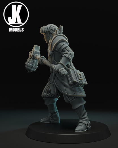 Battle Nun Miniature - JK Remo Models