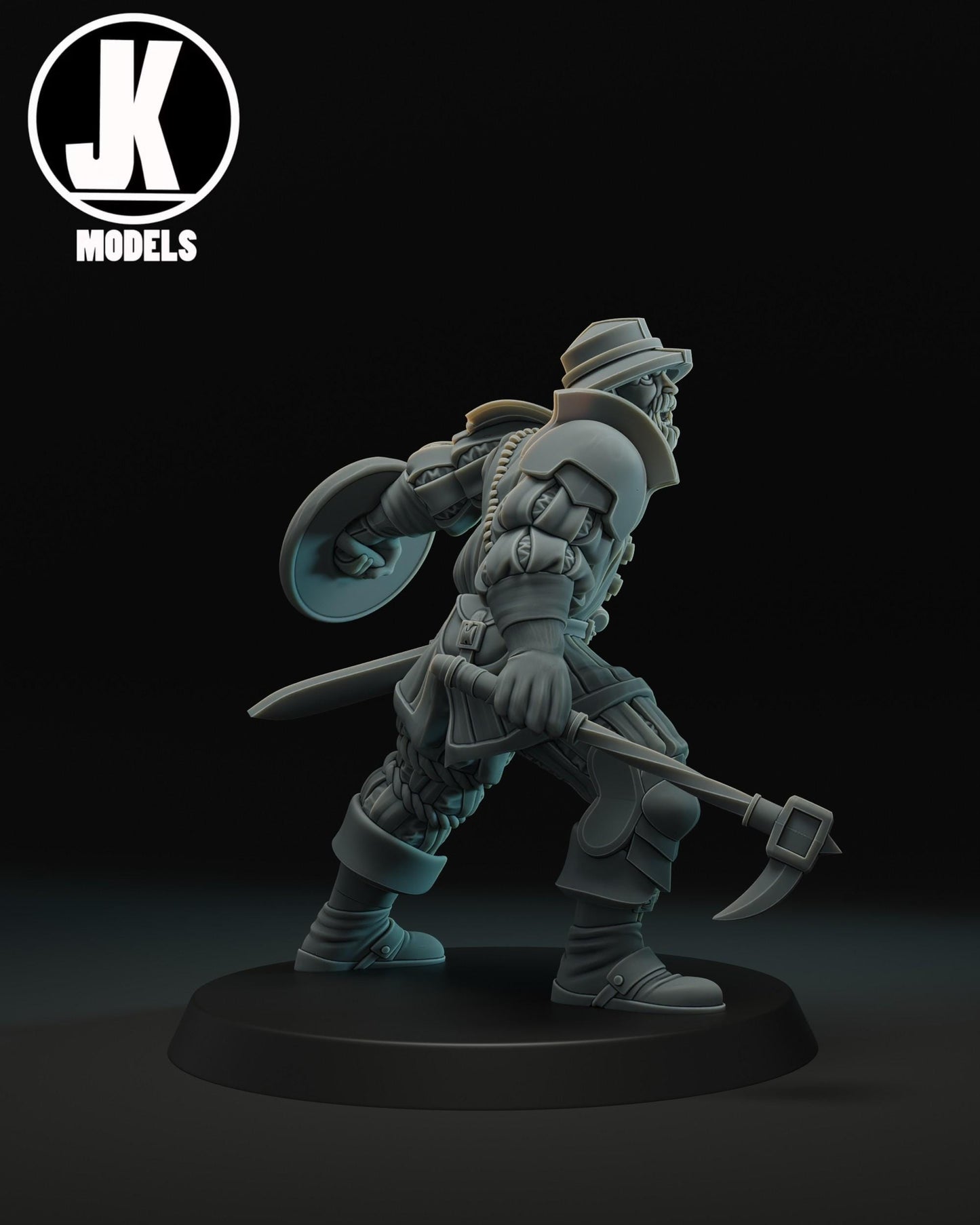 Veteran Mercenary Miniature - JK Remo Models