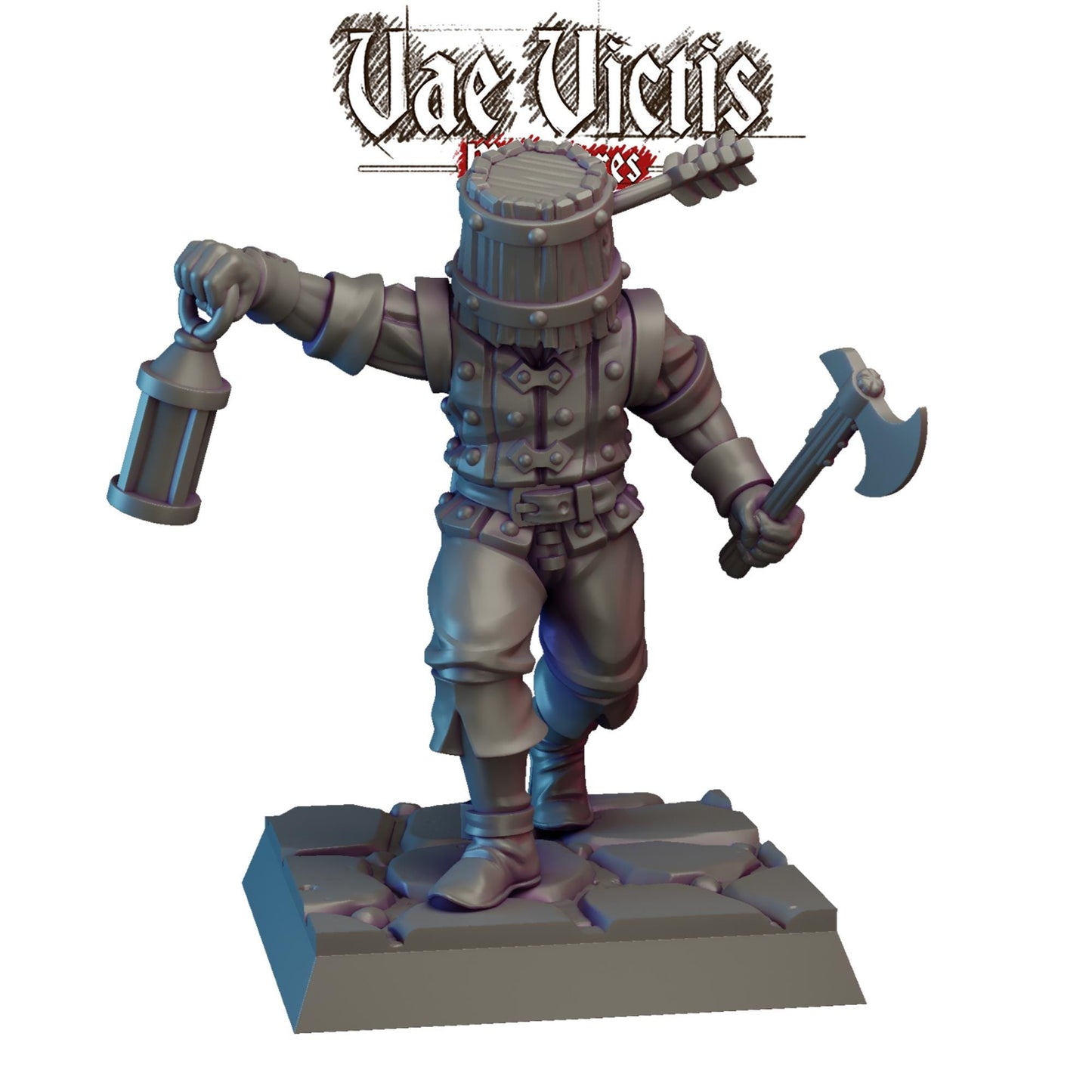 Bucket Head Mercenary Miniature - by Vae Victis Miniatures