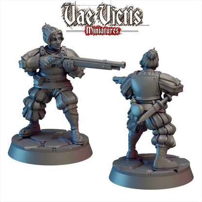 Elite Mercenary Landsknecht Miniatures Female Set - by Vae Victis Miniatures