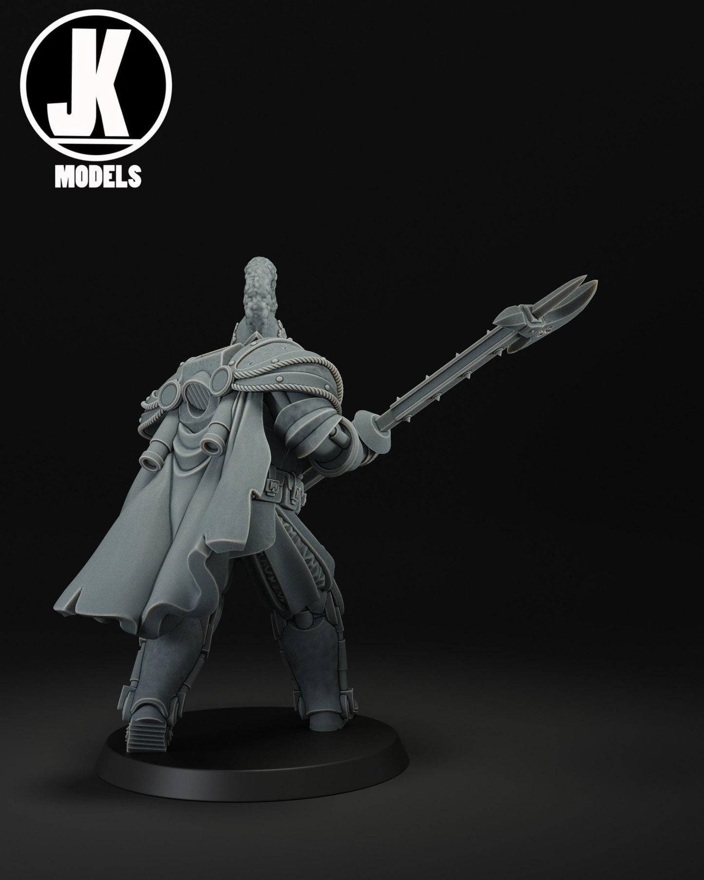 Papal Heavy Infantry Polearm Miniature - JK Remo Models