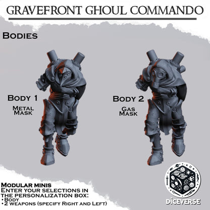 Gravefront Ghoul Commando Modular Miniatures - Diceverse