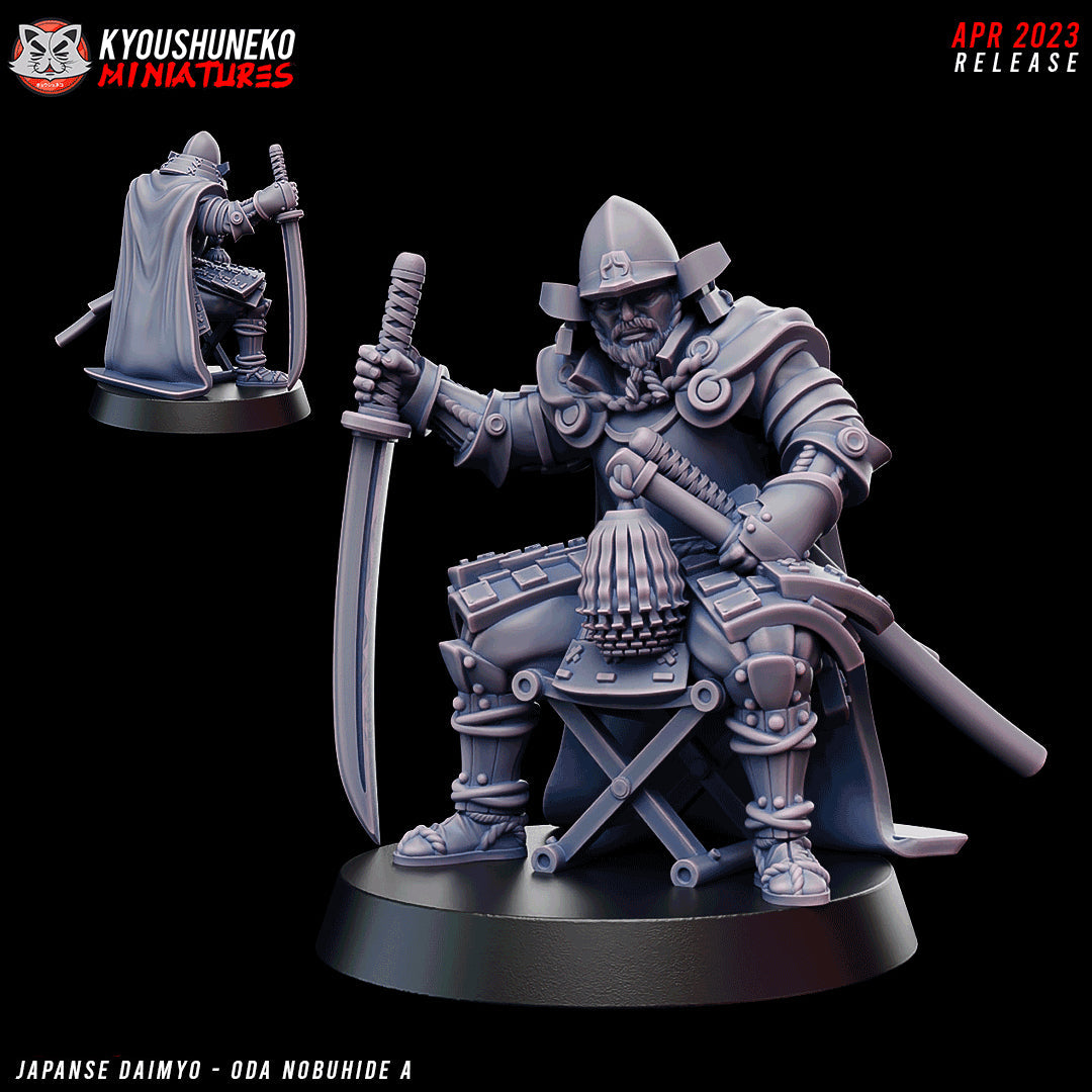 Japanese Daimyo Oda Nobuhide Miniature - by Kyoushuneko Miniatures