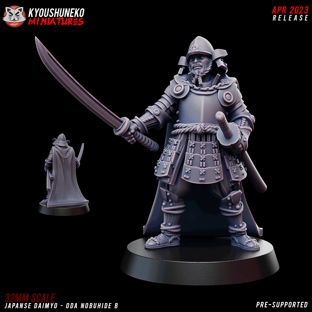 Japanese Daimyo Oda Nobuhide Miniature - by Kyoushuneko Miniatures