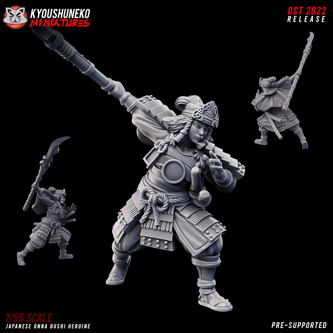 Japanese Onna Bushi Heroine Miniature - by Kyoushuneko Miniatures
