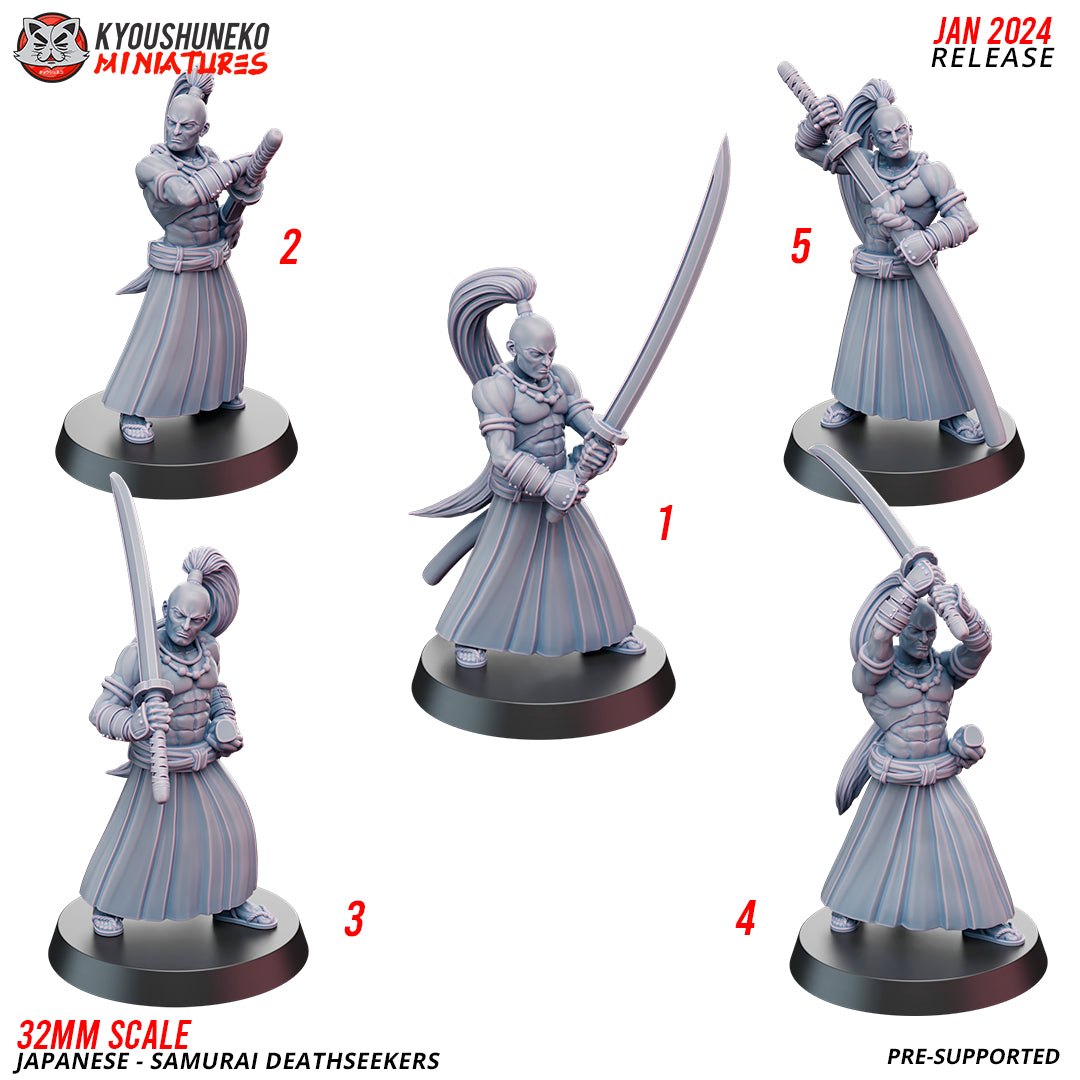 Japanese Samurai Deathseeker Miniatures - by Kyoushuneko Miniatures