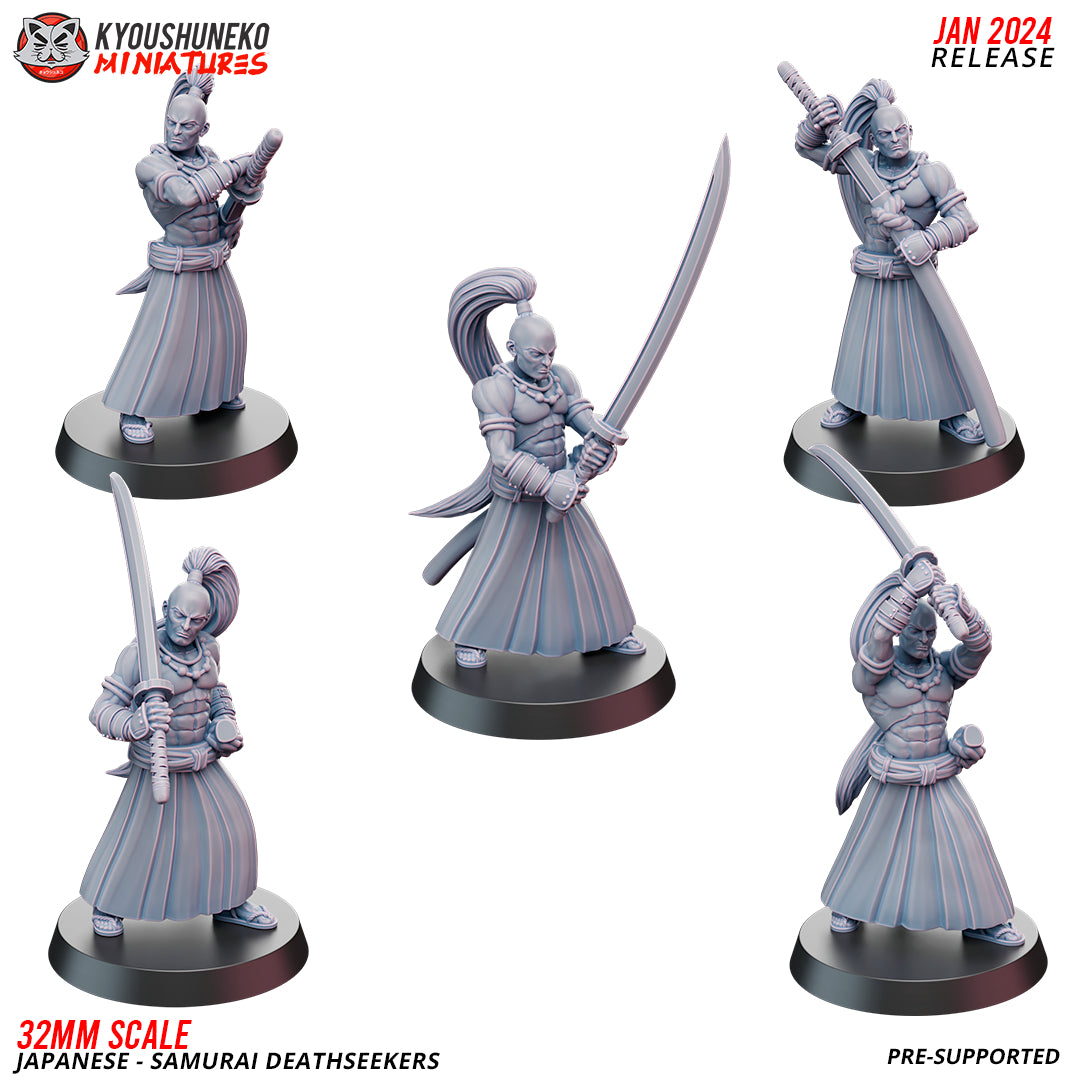 Japanese Samurai Deathseeker Miniatures - by Kyoushuneko Miniatures