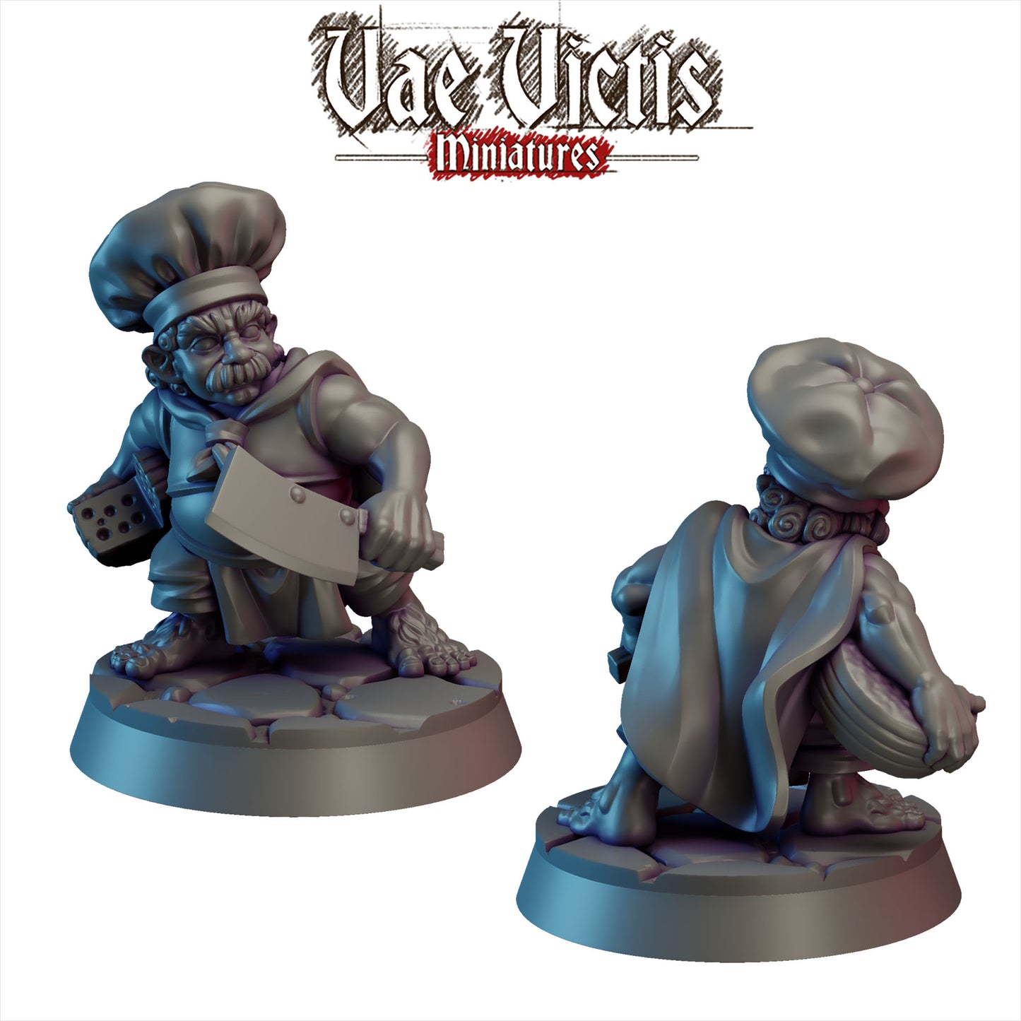 Halfling Cook Miniature - by Vae Victis Miniatures