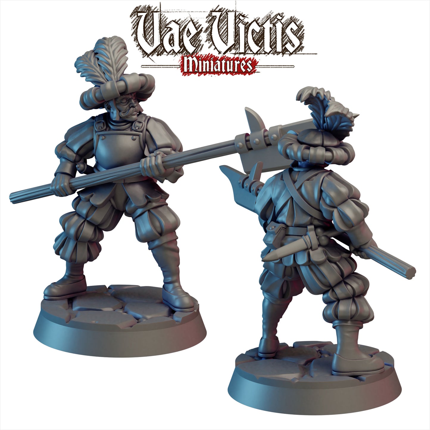 Elite Mercenary Landsknecht Miniatures Male Set - by Vae Victis Miniatures