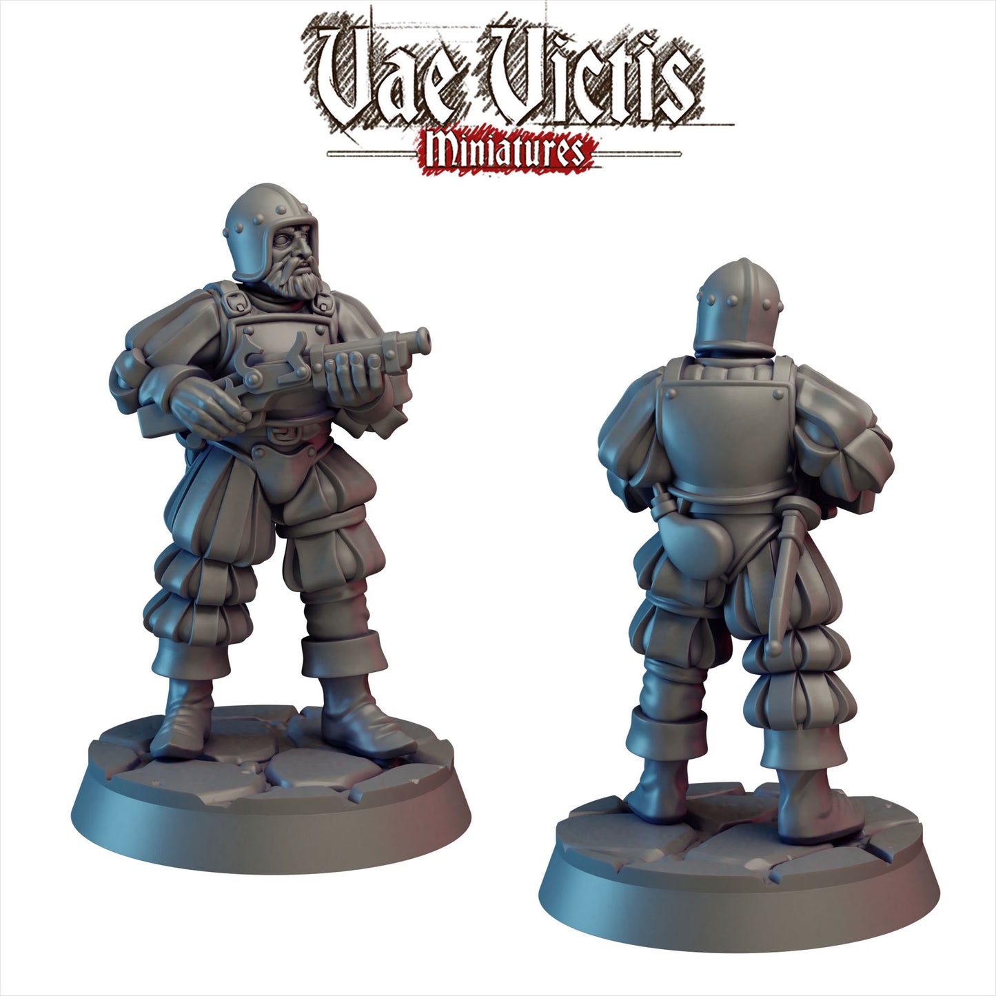 Elite Mercenary Landsknecht Miniatures Male Set - by Vae Victis Miniatures