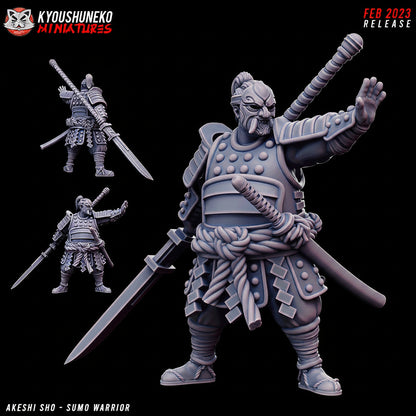 Japanese Sumo Warrior Hero Miniature - by Kyoushuneko Miniatures