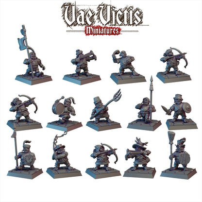 Halfling Warband Miniatures SET A - by Vae Victis Miniatures