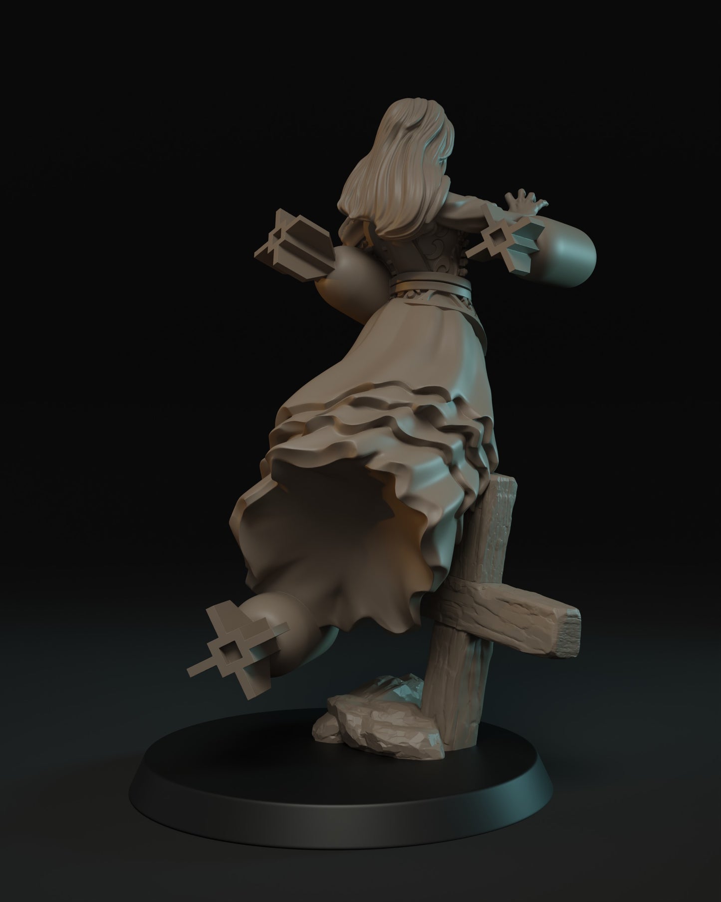 Trench Bomb Sorceress Miniature - JK Remo Models