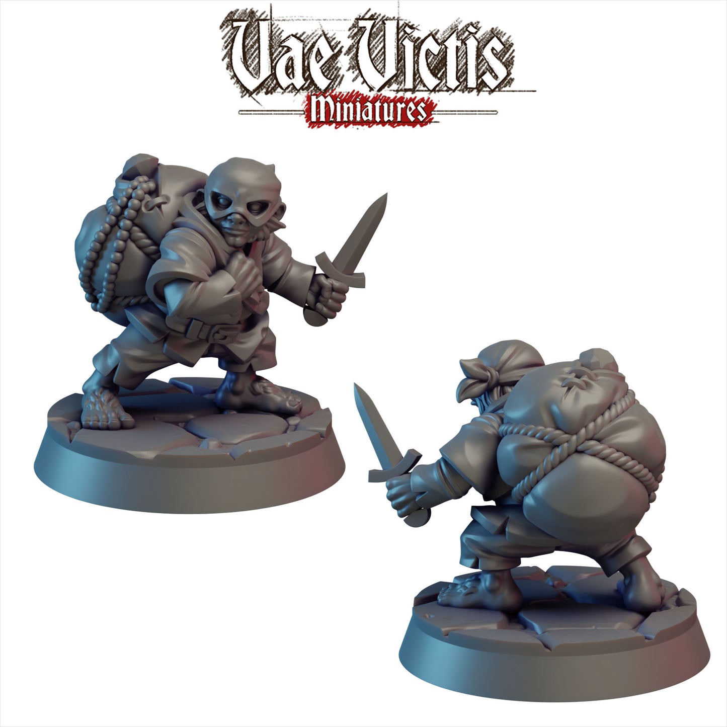 Halfling Masked Thief Miniature - by Vae Victis Miniatures