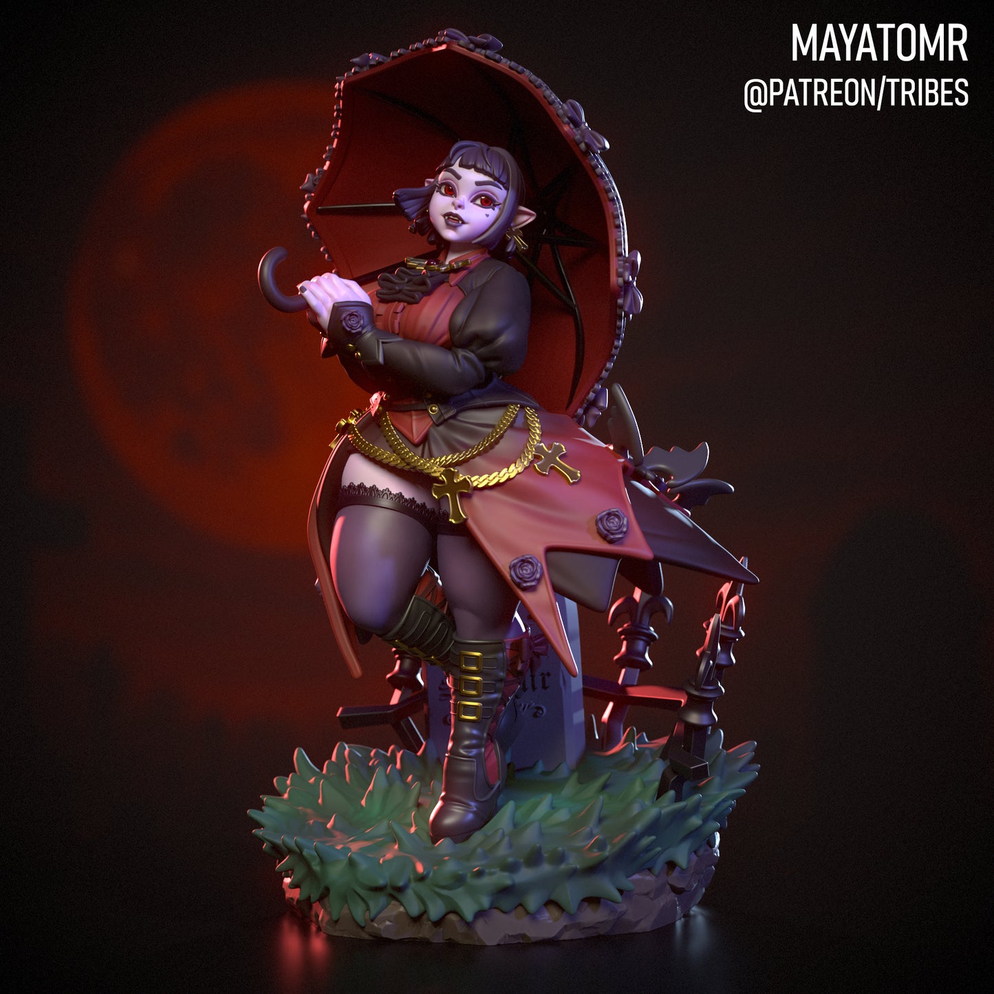 Anne the Vampire Miniature - by Mayatomr
