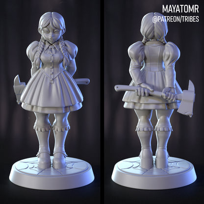 Woeful Willow Goth Girl Miniature - by Mayatomr